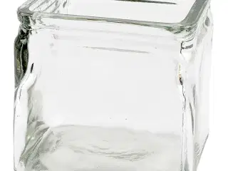 Firkantet Lysglas 10x10 cm - 12 stk. Pakke
