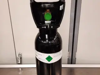 Nitrogen flaske 5 liter fuld . Aga / Linde
