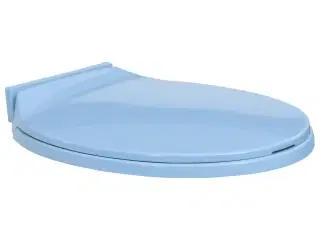 Soft close toiletsæde oval blå