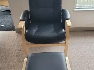 NY Sorø Plus Otiumstol med fodskammel 