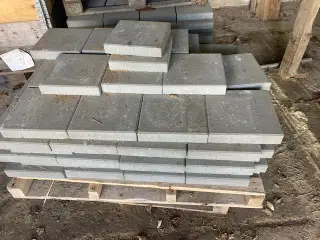 Ubrugte havefliser 30x30x5 grå