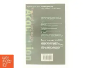 Second Language Acquisition af Oxford University Press / Widdowson, H. G. / Ellis, Rod (Bog)
