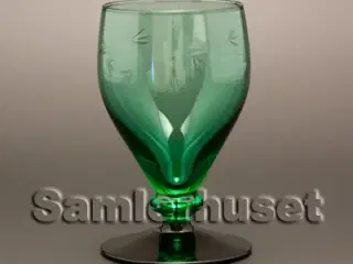Ranke Hvidvinsglas, grøn. H:100 mm.