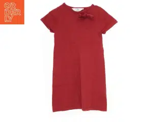 Kortærmet rød kjole med sløjfe fra H&M (str. 122)