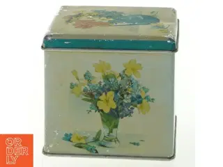 Antik Dekorativ opbevaringsdåse fra Emkay (str. 9x9 cm)