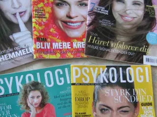 Psykologi magasiner - 5 stk.