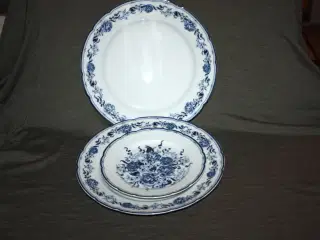 Firkløveren tallerken diam. 19 cm og 26,5 cm