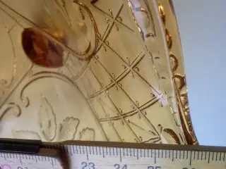 Rokoko roser gul glasskål