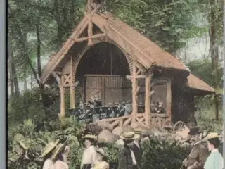 Viborg - Musikken spiller i Borgvold - Postkort - Brugt