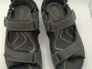 Ecco sort læder sandaler 41str 
