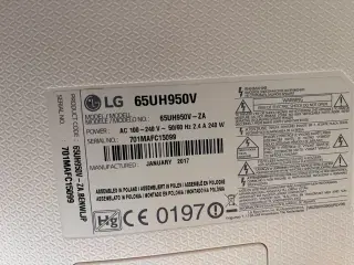 LG Smart tv 65UH950V
