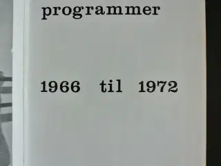 det kongelige teater ballet programmer 1966-1972, 