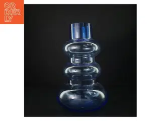 Blå vase (str. H 30 cm)