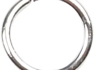Forsølvet O-ring 5,4 mm - 500 stk. til smykkeprojekter