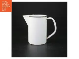 Hvid emaljekande (str. 12 cm)