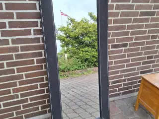 spejl med læder kant