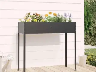 Plantekasse 100,5x40,5x90 cm galvaniseret stål antracitgrå