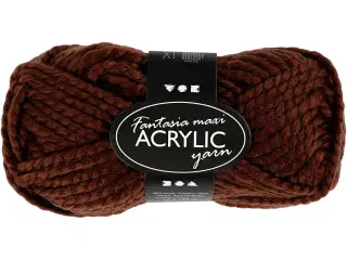 Fantasia Polyacrylgarn, L: 35 M, Maxi, brun, 50g/ 1 ngl.