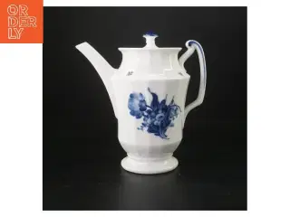 Porcelæns kaffekande med blå blomst fra Royal Copenhagen (str. 24 cm)