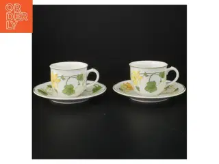 Sæt med kopper og underkopper fra Villeroy & Boch (str. Ø 16,5 cm)