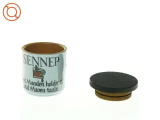 sennepskrukke med trælåg (str. 7 x 8 cm)