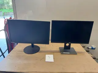 2 stk. Lenovo/Dell 24" Skærme