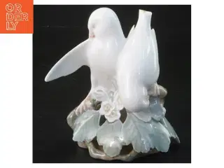 Porcelænsfigur med fuglemotiv fra Royal Copenhagen (str. 12,5 cm)