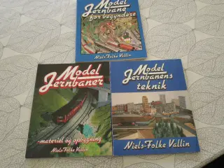 3 stk Model jernbane Bøger 