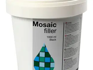 Mosaik Fugemasse Sort 1000ml - Holdbar Finish