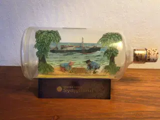 Tintin sparebøsse flaskepost