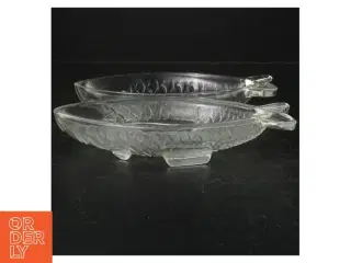 Fiskefade af glas (str. 22 cm)