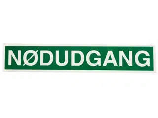 Nødudgang klæbemærker