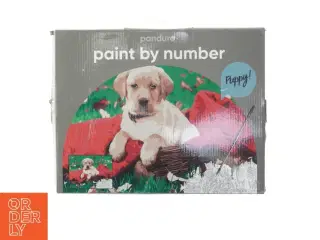 Paint by number sæt med hundemotiv fra Panduro