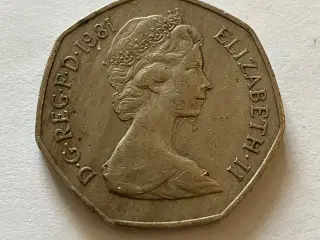 50 Pence England 1981