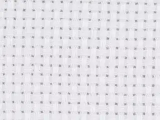 Aidastof 50x50 cm - Hvid, 100% bomuld, 43 tern