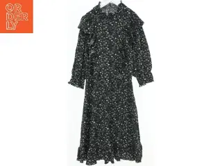 Langærmet blomsterkjole med flæser fra Zara (str. S)