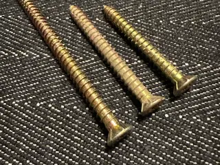 Karmskruer- Spit/NKT i 3 længder; 62, 72 og 112 mm