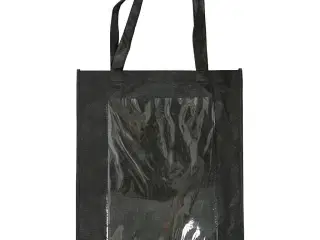 Praktisk taske med plastfront - 42x34x12 cm, sort