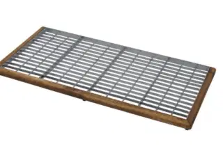 Skraberiste i varmtforzinket stål 80x40 cm