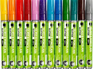 72 Ass. Glas- og Porcelænstusch, 2-4 mm, Halvdækkende