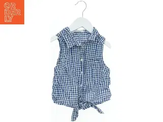 Bluse i blå og hvid tern fra H&M (str. 140)