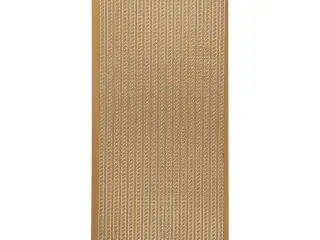Selvklæbende Guld Stickers 10x23 cm - Elegant Dekoration