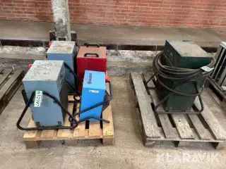 Varmeblæsere 5 styk El-Björn, Dania, Faico assorteret