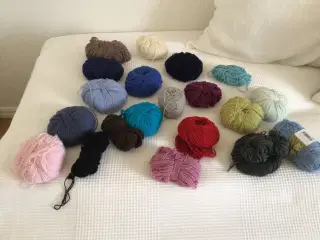 Blandet fint garn bl.a. alpaca silk, alpaca, bomul