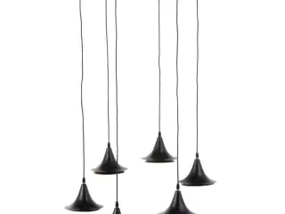 Loftslampe 51,5 x 51,5 x 100 cm Sort Gylden Metal Ø 18,5 cm