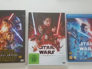 3 Star Wars dvd/blueray