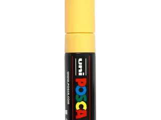 Posca Tusch, PC-8K, streg 8 mm, broad, straw yellow, 1 stk.