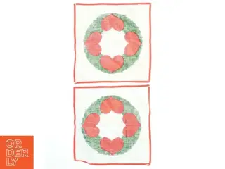 Juleduge med hjerte design (str. 27x26 cm)