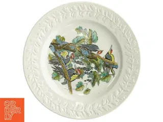 Dekorativ platte med fuglemotiv fra Adams England (str. Diameter, 26,5 cm)