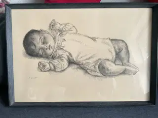 Ib Spang Olsen baby tegning